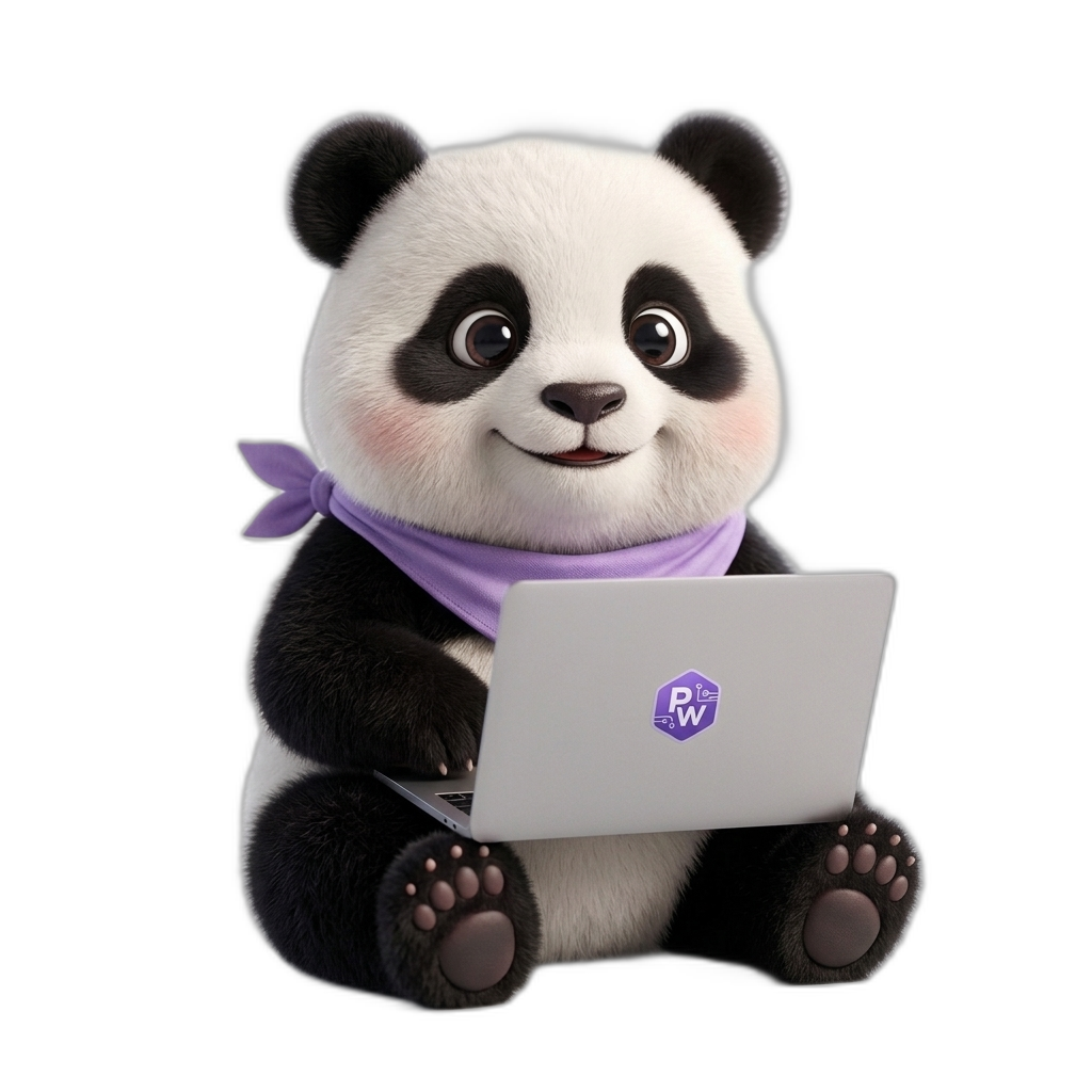 PoolTool 3D Panda Mascot